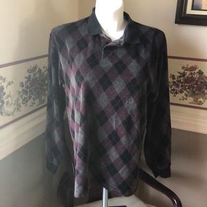 Vintage Imprints top, very soft argyle pattern